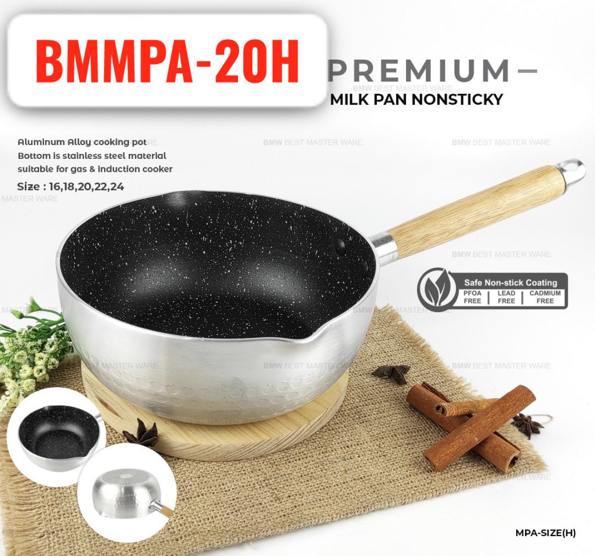PANCI MILKPAN NONSTICKY 20CM BMMPA-20H