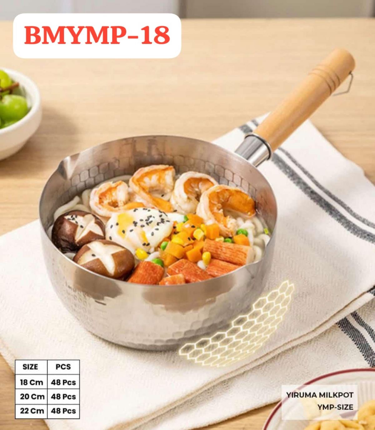 YIRUMA MILKPOT BMYMP-18 SIZE 18 CM ISI 48 PCS