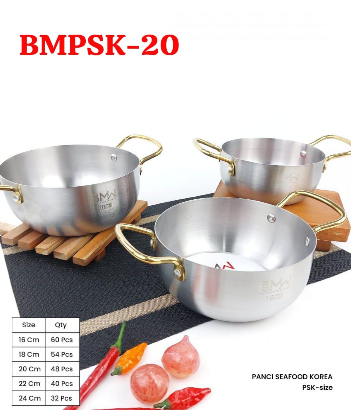 PANCI SEAFOOD KOREA BMPSK-20 SIZE 20 CM ISI 48 PCS