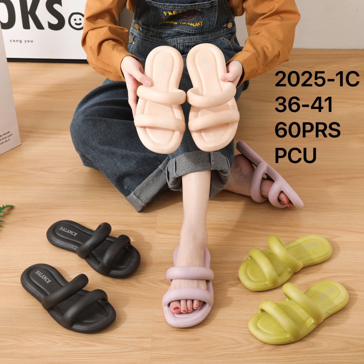 SANDAL 2025-1C SIZE 36 - 41 ISI 60 PASANG